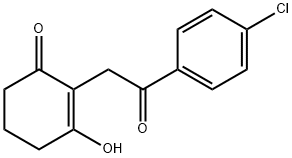 2-[2-(4-CHLOROPHENYL)-2-OXOETHYL]-3-HYDROXY-2-CYCLOHEXEN-1-ONE 结构式