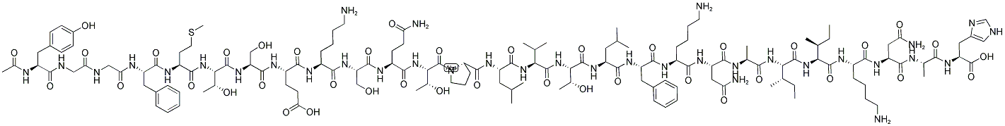 ACETYL-DELTA-ENDORPHIN (CAMEL) 结构式