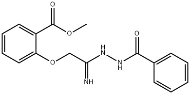 METHYL 2-[2-AMINO-2-(2-BENZOYLHYDRAZONO)ETHOXY]BENZENECARBOXYLATE 结构式