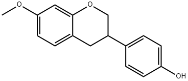 4'-HYDROXY-7-METHOXYISOFLAVAN 结构式