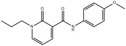 N-(4-METHOXYPHENYL)-2-OXO-1-PROPYL-1,2-DIHYDRO-3-PYRIDINECARBOXAMIDE 结构式
