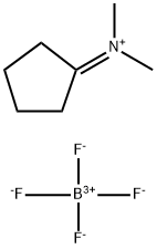 CYCLOPENTYLIDEN(DIMETHYL)AMMONIUM TETRAFLUOROBORATE 结构式