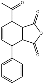4-ACETYL-7-PHENYL-3A,4,7,7A-TETRAHYDRO-2-BENZOFURAN-1,3-DIONE 结构式