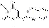 7-BENZYL-8-BROMO-1,3-DIMETHYL-2,3,6,7-TETRAHYDRO-1H-PURINE-2,6-DIONE 结构式