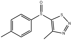 4-METHYL-5-[(4-METHYLPHENYL)SULFINYL]-1,2,3-THIADIAZOLE 结构式