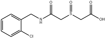 2-((2-[(2-CHLOROBENZYL)AMINO]-2-OXOETHYL)SULFINYL)ACETIC ACID 结构式
