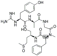 GUANYL-TYR-D-ALA-GLY-N-ME-PHE-METHIONIN(O)-OL 结构式