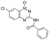 3-(BENZOYLAMINO)-7-CHLORO-1,2,4-BENZOTRIAZIN-1-IUM-1-OLATE 结构式