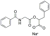 O-Hippuryl-DL-beta-phenyllactic acid sodium salt 结构式