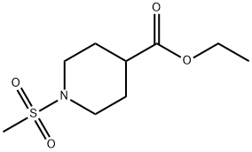 1-(甲基磺酰基)哌啶-4-羧酸乙酯 结构式