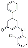 3-((2-CHLOROPHENYL)AMINO)-5-PHENYLCYCLOHEX-2-EN-1-ONE 结构式