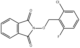2-[(2-CHLORO-6-FLUOROBENZYL)OXY]-1H-ISOINDOLE-1,3(2H)-DIONE 结构式