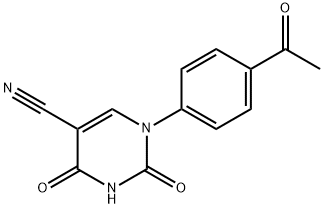 1-(4-Acetylphenyl)-2,4-dioxo-1,2,3,4-tetrahydro-5-pyrimidinecarbonitrile