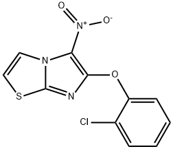 2-CHLOROPHENYL 5-NITROIMIDAZO[2,1-B][1,3]THIAZOL-6-YL ETHER 结构式