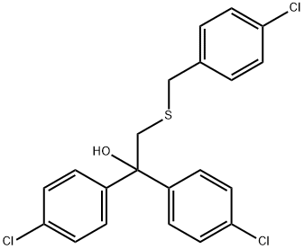 2-[(4-CHLOROBENZYL)SULFANYL]-1,1-BIS(4-CHLOROPHENYL)-1-ETHANOL 结构式