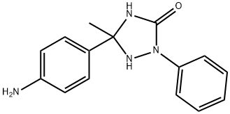 5-(4-氨基苯基)-5-甲基-2-苯基-1,2,4-三唑烷-3-酮 结构式