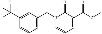 METHYL 2-OXO-1-[3-(TRIFLUOROMETHYL)BENZYL]-1,2-DIHYDRO-3-PYRIDINECARBOXYLATE 结构式