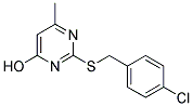 2-[(4-CHLOROBENZYL)SULFANYL]-6-METHYL-4-PYRIMIDINOL 结构式