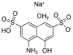 4-氨基-5-羟基萘-2,7-二磺酸单钠盐 结构式