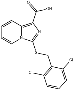 3-(2,6-DICHLORO-BENZYLSULFANYL)-IMIDAZO[1,5-A]-PYRIDINE-1-CARBOXYLIC ACID