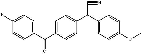 2-[4-(4-FLUOROBENZOYL)PHENYL]-2-(4-METHOXYPHENYL)ACETONITRILE 结构式