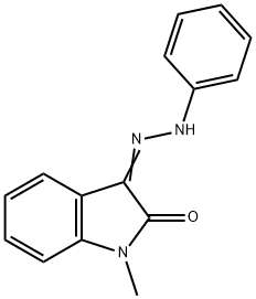 3-(AZA(PHENYLAMINO)METHYLENE)-1-METHYLINDOLIN-2-ONE 结构式