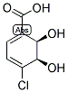 (2R,3R)-1-CARBOXY-4-CHLORO-2,3-DIHYDROXYCYCLOHEXA-4,6-DIENE 结构式