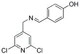 4-(([(2,6-DICHLORO-4-PYRIDYL)METHYL]IMINO)METHYL)PHENOL 结构式