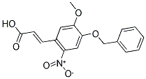 3-[4-(BENZYLOXY)-5-METHOXY-2-NITROPHENYL]ACRYLIC ACID 结构式