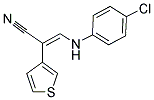 3-(4-CHLOROANILINO)-2-(3-THIENYL)ACRYLONITRILE 结构式