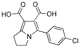 5-(4-CHLOROPHENYL)-2,3-DIHYDRO-1H-PYRROLIZINE-6,7-DICARBOXYLIC ACID 结构式