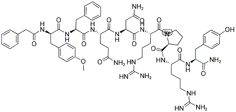 (PHENYLAC1,D-TYR(ME)2,ARG6·8,TYR-NH29)-VASOPRESSIN 结构式