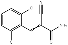 2-CYANO-3-(2,6-DICHLOROPHENYL)ACRYLAMIDE 结构式