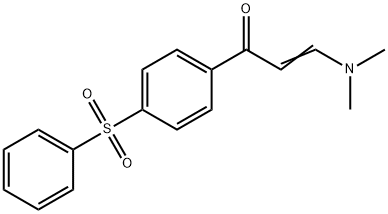 3-(Dimethylamino)-1-[4-(phenylsulfonyl)phenyl]-2-propen-1-one 结构式