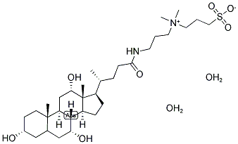 3-[(3-CHOLAMIDOPROPYL)DIMETHYLAMMONIO]-1-PROPANESULFONATE HYDRATE 结构式