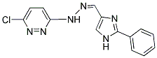 2-PHENYL-1H-IMIDAZOLE-4-CARBOXALDEHYDE 4-(6-CHLOROPYRIDAZIN-3-YL)HYDRAZONE 结构式
