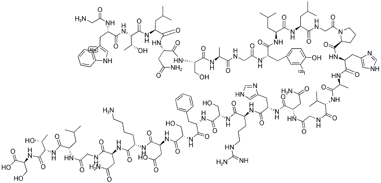 ([125I]-TYR)-GALANIN (HUMAN) 结构式