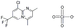 9-CHLORO-2,4-DIMETHYL-7-(TRIFLUOROMETHYL)PYRIDO[1,2-A]PYRIMIDIN-5-IUM PERCHLORATE 结构式