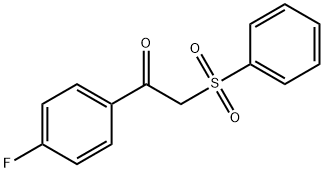 1-(4-FLUOROPHENYL)-2-(PHENYLSULFONYL)-1-ETHANONE 结构式