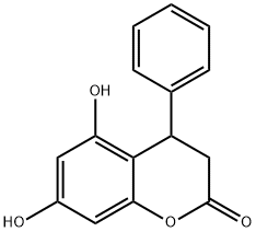 5,7-Dihydroxy-4-phenyl-2-chromanone 结构式