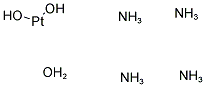 四氨合铂(II)氢氧化物水合物 结构式