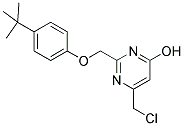 2-([4-(TERT-BUTYL)PHENOXY]METHYL)-6-(CHLOROMETHYL)PYRIMIDIN-4-OL 结构式