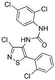 N-[3-Chloro-5-(2-chlorophenyl)isothiazol-4-yl]-N'-(2,4-dichlorophenyl)urea 结构式