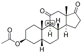 5-BETA-ANDROSTAN-3-BETA-OL-11,17-DIONE ACETATE 结构式