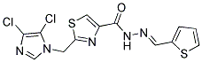 N'4-(2-THIENYLMETHYLIDENE)-2-[(4,5-DICHLORO-1H-IMIDAZOL-1-YL)METHYL]-1,3-THIAZOLE-4-CARBOHYDRAZIDE 结构式