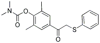 2,6-DIMETHYL-4-[2-(PHENYLSULFANYL)ACETYL]PHENYL N,N-DIMETHYLCARBAMATE 结构式