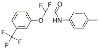 2,2-Difluoro-N-(4-methylphenyl)-2-[3-(trifluoromethyl)phenoxy]acetamide 结构式