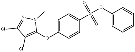 PHENYL 4-[(3,4-DICHLORO-1-METHYL-1H-PYRAZOL-5-YL)OXY]BENZENESULFONATE 结构式