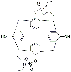 O,O-BIS(DIETHOXYPHOSPHORYL)CALIX[4]ARENE 结构式