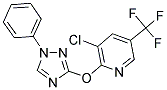 3-CHLORO-2-(3-PHENYL(2,3,5-TRIAZOLYLOXY))-5-(TRIFLUOROMETHYL)PYRIDINE 结构式